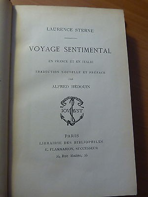 Voyage sentimental en France et en Italie-Laurence Sterne-Ex-libris-A. Michel