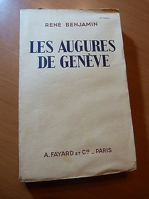 Les augures de Genève-René Benjamin-1929