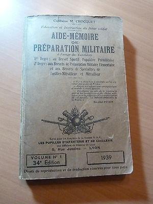 Aide-mémoire de préparation militaire-Instruction du soldat-Vol. 1-Edition 1939