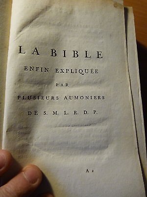 La Bible enfin expliquée par plusieurs aumoniers-Ancien Testament