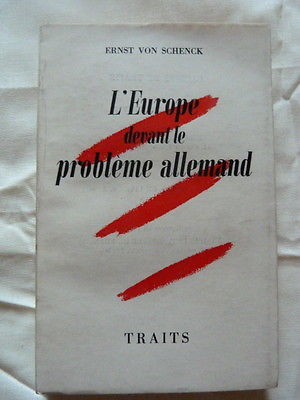 L'Europe devant le problème allemand-Lettres d'un Suisse à des allemands-1947
