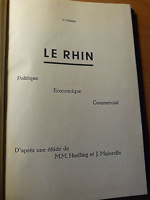 Le Rhin. Politique. Economique. Commercial-G. Perrin-Vers 1949
