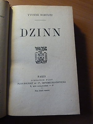 Dzinn-Yvonne Schultz-Roman-1919