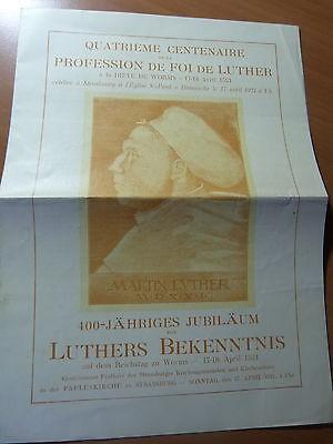 Alsace-Strasbourg-400 ans de la profession de foi de Luther à la diète de Worms