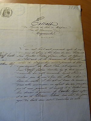 Alsace-Extrait Registre des actes de naissance de la commune de Riquewihr-1847