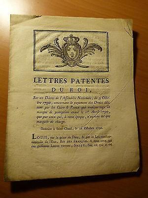 Alsace-Lettres patentes du Roi sur les droits dûs sur les cuirs et peaux-1790