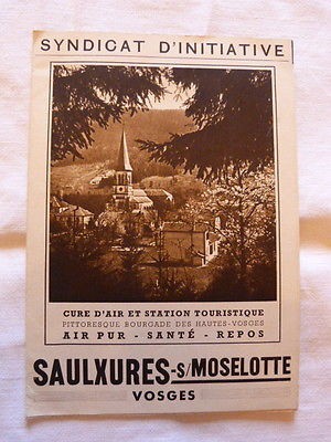 Saulxures sur Moselotte-Dépliant touristique-Haut du Roc-Vosges-Lorraine