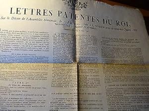Lettres patentes du Roi-Vente des 400 millions des Domaines Nationaux-1790