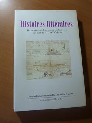 Histoires littéraires N° 10-Littérature française du XIXe et XXe siècles