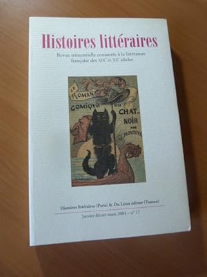 Histoires littéraires N° 17-Littérature française du XIXe et XXe siècles