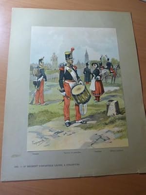 1835. 16e Régiment d'infanterie légère, à Strasbourg. Alsace