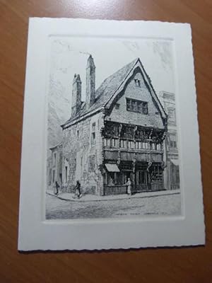 Cambrai. Maison espagnole 1595. Gravure à l'eau-forte