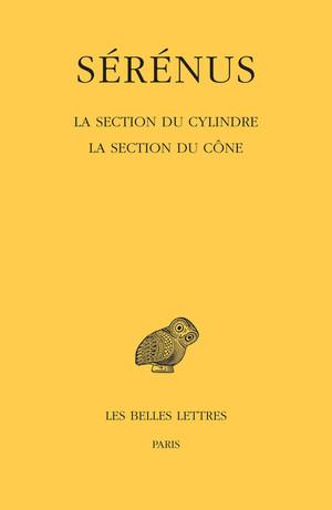 La section du cylindre. La section du cône