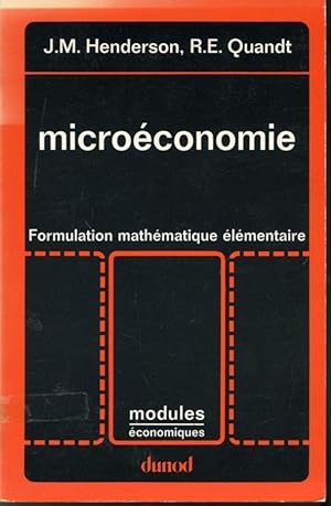 9782040090890 Microeconomie Formulation Mathematique - 