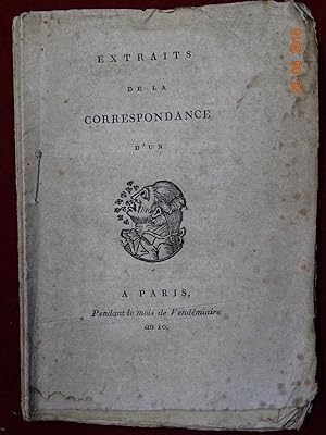 Extraits de la Correspondance d'un Gobemouche (gobe-mouches).