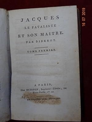 Jacques le Fataliste et son Maître.