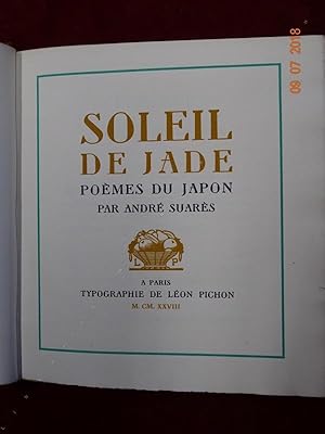 Soleil de Jade, Poèmes du Japon.