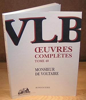 MONSIEUR DE VOLTAIRE (¿uvres complètes tome 40)