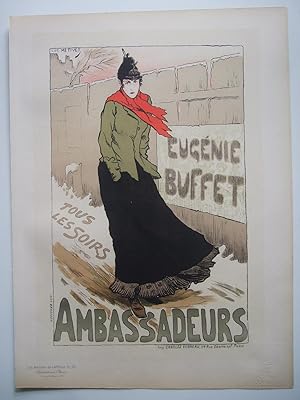 Eugénie Buffet" au théâtre "Les Ambassadeurs" (devenu "L'espace Cardin")