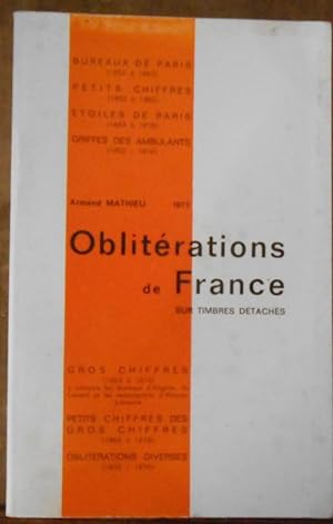Oblitérations de France sur Timbres Détachés ? Bureaux de Paris (1852 à 1863) ; Petits Chiffres (...