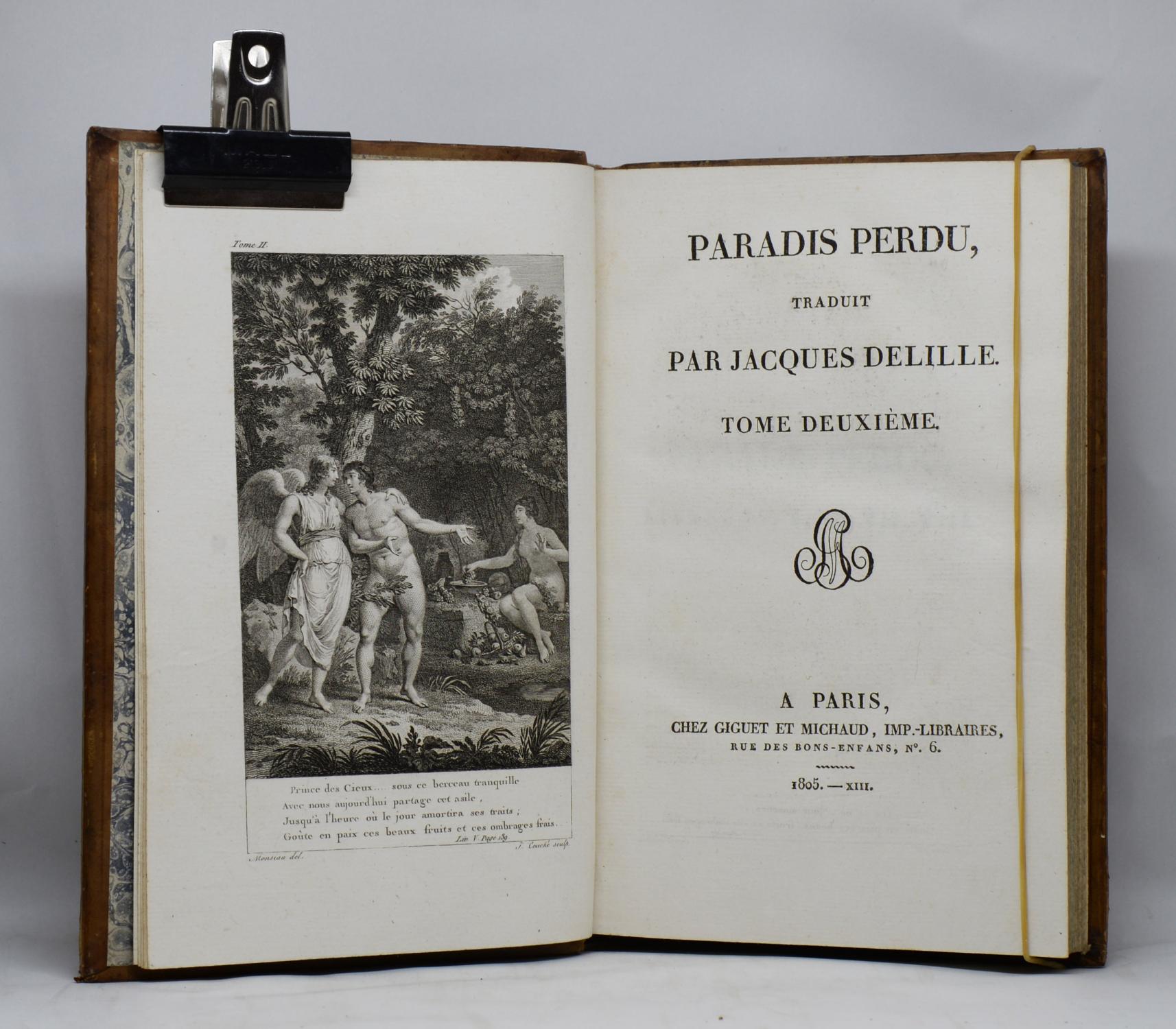 PARADIS PERDU / PARADISE LOST traduit en vers français par Jacques ...
