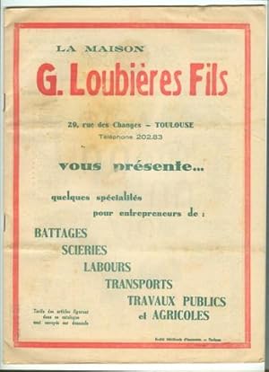 Catalogue G.Loubières Fils