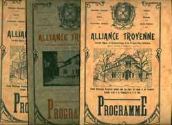 3 PROGRAMMES DE L«ALLIANCE TROYENNE