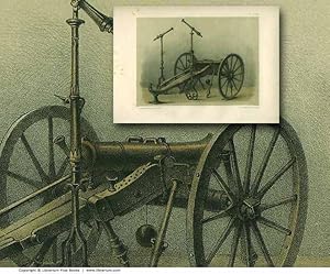 [ARTILLERY] Antique Bronze Cannons and Mortars. ORIGINAL 19th CENTURY TINTED LITHOGRAPH PRINT.