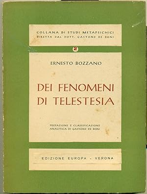 DEI FENOMENI DI TELESTESIA.,