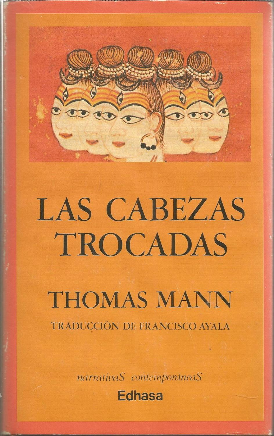 Resultado de imagen para las cabezas trocadas thomas mann