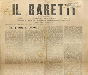 BARETTI (IL). Fondatore Piero Gobetti. Mensile. Anno V. N. 9. Settembre 1928.