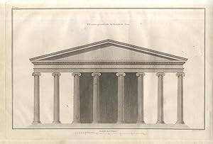 Elévation géométrale du Temple de Teos. [Tempio di Dioniso a Teos, descritto anche da Vitruvio].