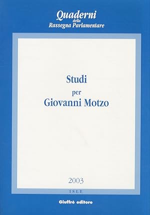 STUDI per Giovanni Motzo.