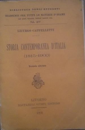 storia contemporanea d'italia