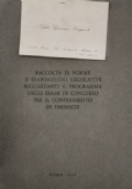 Raccolta di norme per concorso conferimento di farmacie