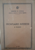 Prontuario Interessi a Numeri del banco di Sicilia (1959)