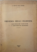 Previdenza sociale volontaria (assicurazione facoltativa, contribuzione volontaria)