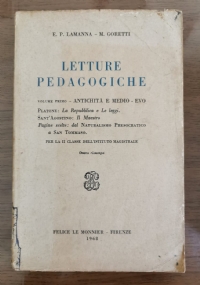 Letture pedagogiche volume primo