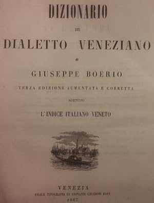 DIZIONARIO DEL DIALETTO VENEZIANO