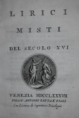 LIRICI MISTI DEL SECOLO XVI