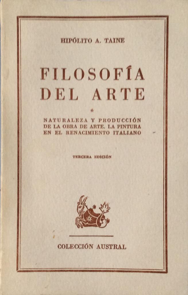 hipolito taine filosofia arte
