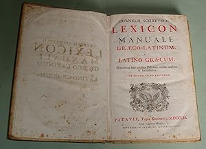 Lexicon Manuale Graeco-Latinum, et Latino-Graecum