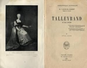 Talleyrand. 1754-1838.