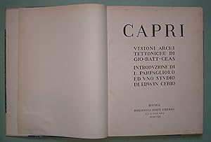 Capri. Visioni architettoniche. Introduzione di L. Parpagliolo ed uno studio di Edwin Cerio.