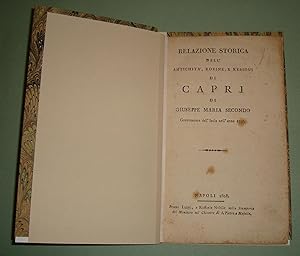 Relazione storica dell'antichità, rovine e residui di Capri.