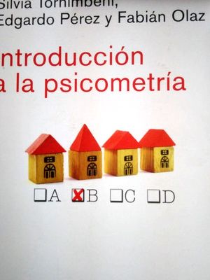 Libro introduccion a la psicometria tornimbeni perez olaz pd - Silvia Tornimbeni