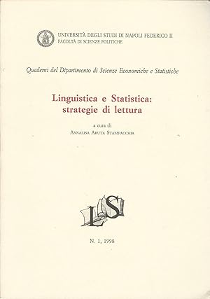 LINGUISTICA E STATISTICA: STRATEGIE DI LETTURA