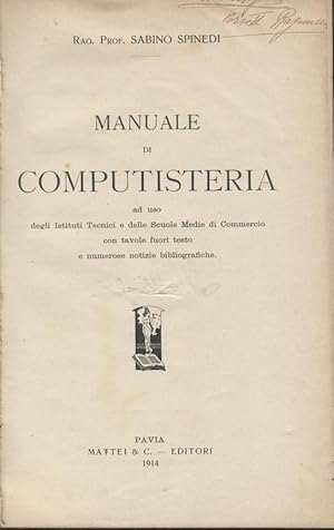 MANUALE DI COMPUTISTERIA