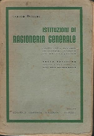 ISTITUZIONI DI RAGIONERIA GENERALE