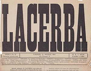 Lacerba. Anno II. N. 10. 15 Maggio 1914.